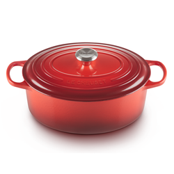 Le Creuset Signature Cerise Cast Iron 31cm Oval Casserole