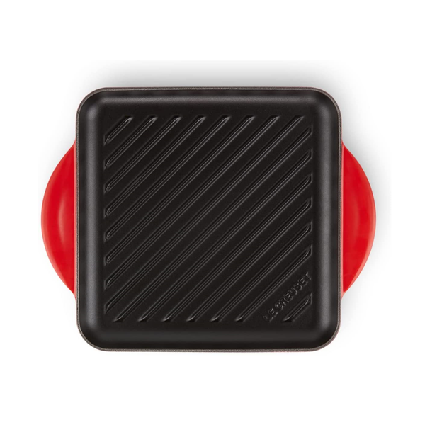 Le Creuset Cerise Cast Iron 24cm Square Grill