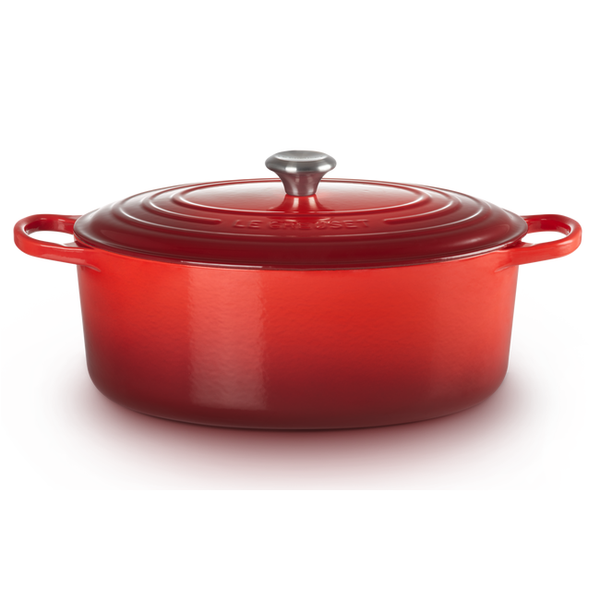 Le Creuset Signature Cerise Cast Iron 35cm Oval Casserole