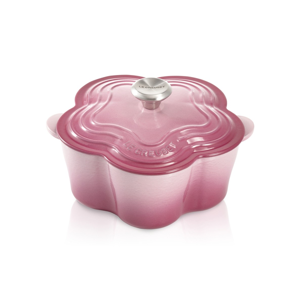 Le Creuset Berry Cast Iron 20cm Flower Casserole Limited Edition