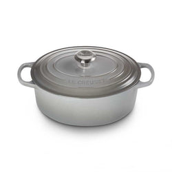 Le Creuset Signature Mist Grey Cast Iron 29cm Oval Casserole