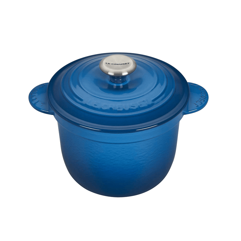 Le Creuset Marseille Blue Cast Iron Cocotte Every 18cm Rice Pot With Inner Lid