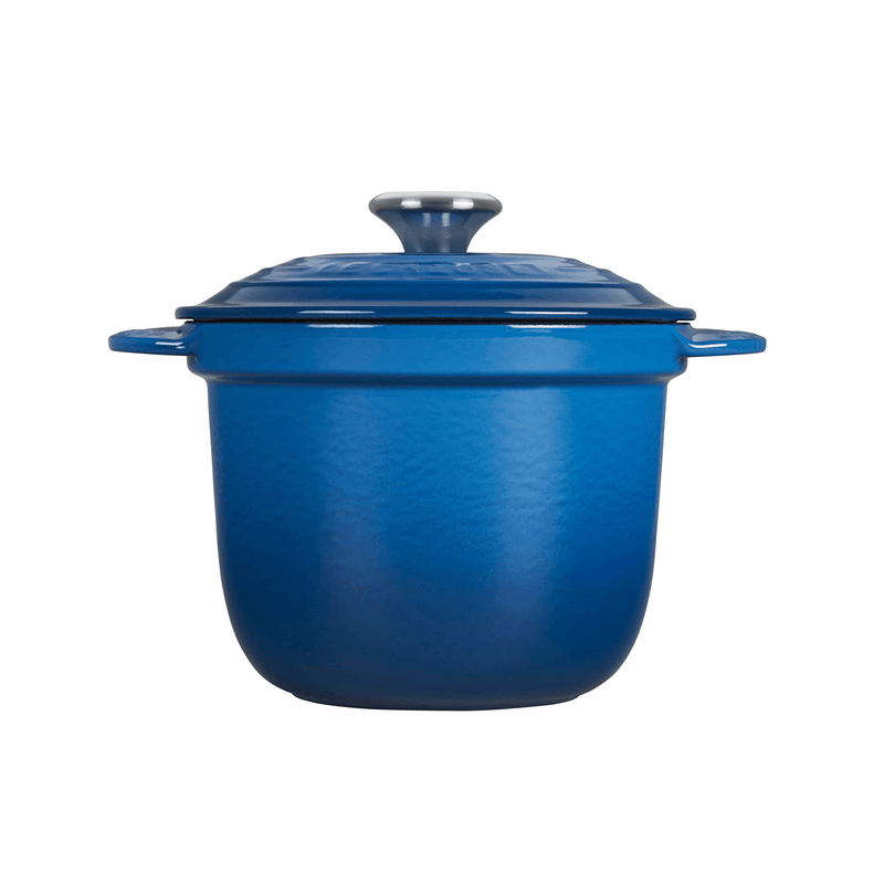 Le Creuset Marseille Blue Cast Iron Cocotte Every 18cm Rice Pot With Inner Lid