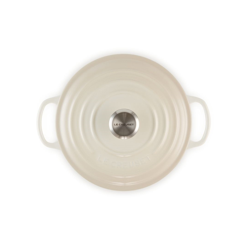 Le Creuset Signature Meringue Cast Iron 22cm Round Casserole