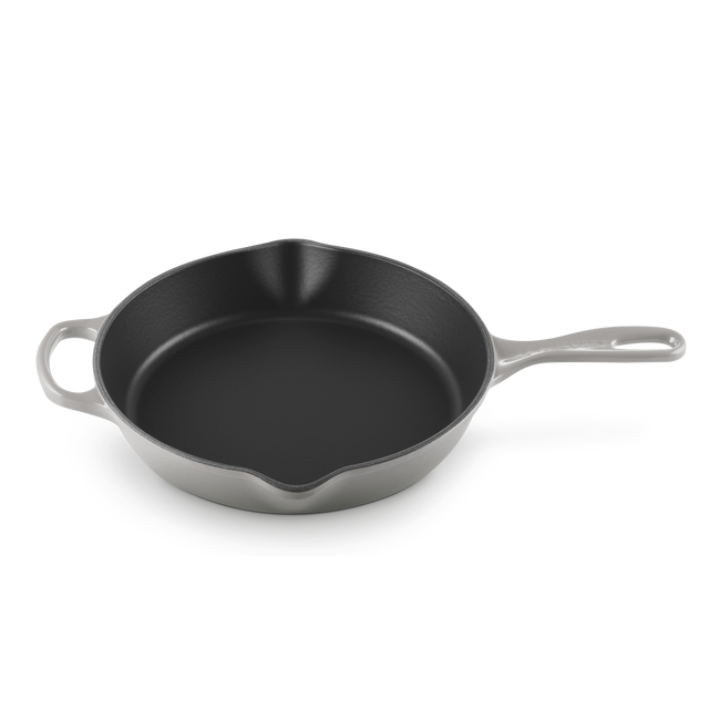 Le Creuset Signature Mist Grey Cast Iron 26cm Round Deep Skillet