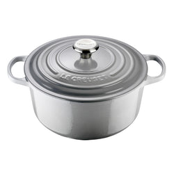 Le Creuset Signature Mist Grey Cast Iron 24cm Round Casserole