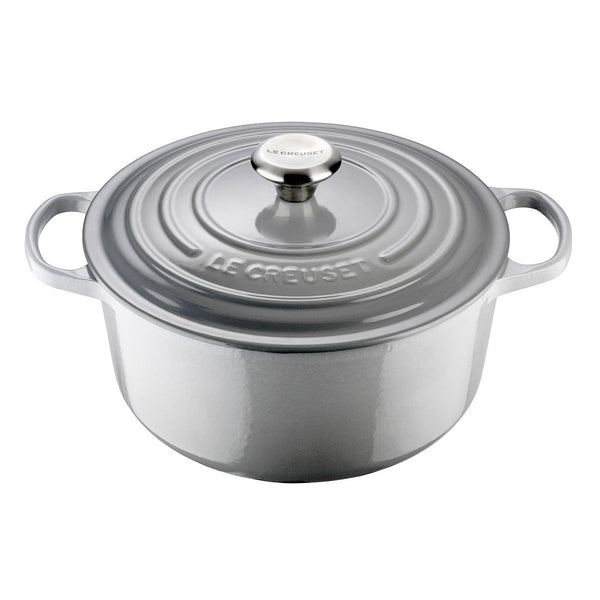 Le Creuset Signature Mist Grey Cast Iron 26cm Round Casserole