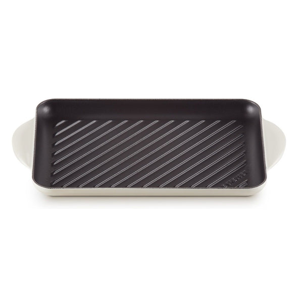 Le Creuset Meringue Cast Iron 32cm Rectangular Grill