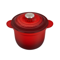 Le Creuset Cerise Cast Iron Cocotte Every 18cm Rice Pot With Inner Lid