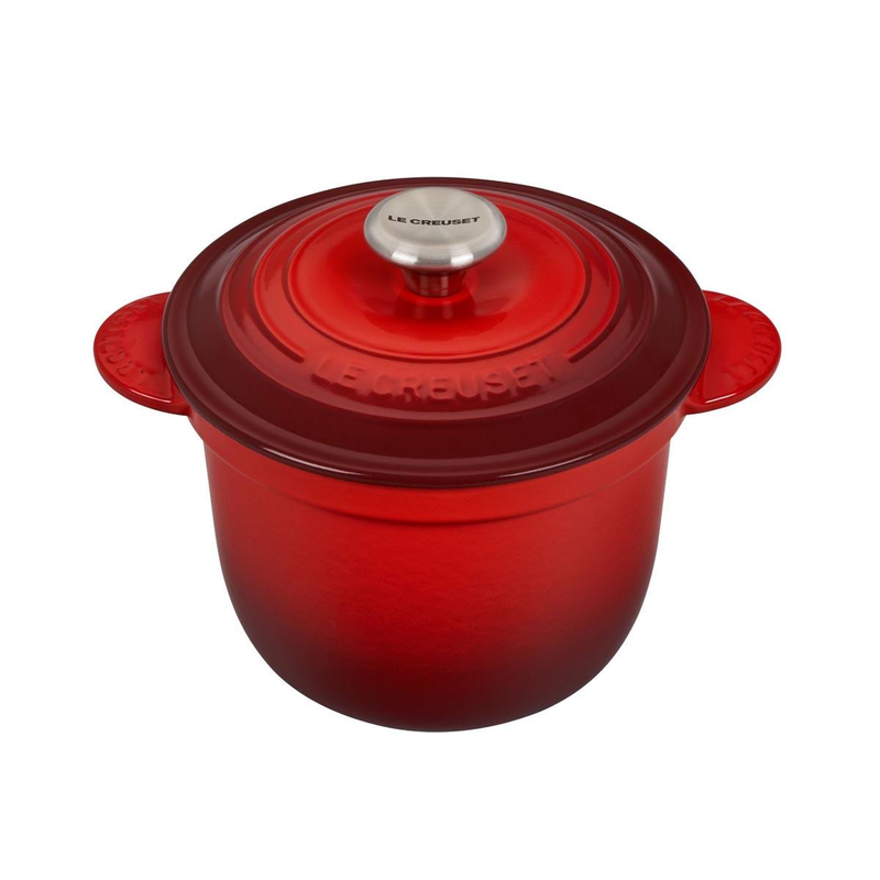 Le Creuset Cerise Cast Iron Cocotte Every 18cm Rice Pot