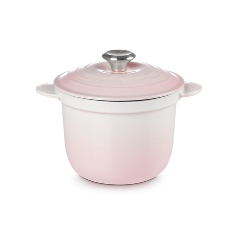 Le Creuset Shell Pink Cast Iron Cocotte Every 18cm Rice Pot With Inner Lid