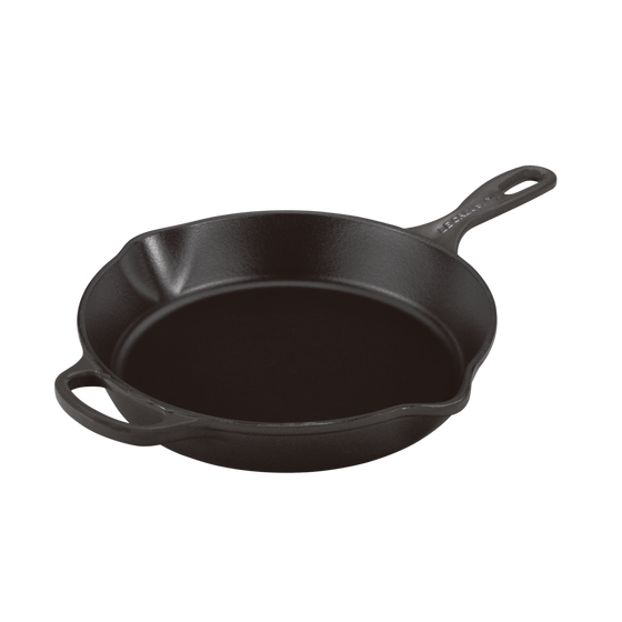 Le Creuset Signature Satin Black Cast Iron 26cm Round Deep Skillet