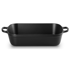 Le Creuset Signature Satin Black Cast Iron 37cm Rectangular Roaster