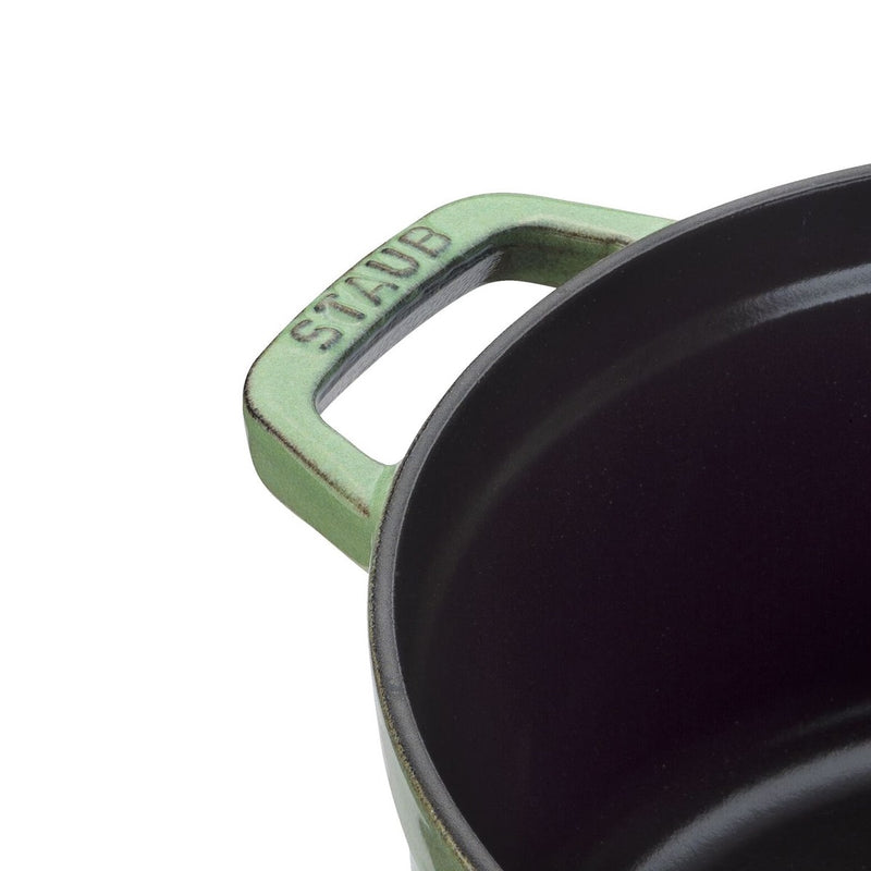 Staub Cast Iron 24cm Round Cocotte Sage
