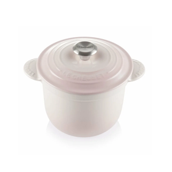 Le Creuset Shell Pink Cast Iron Cocotte Every 18cm Rice Pot With Inner Lid