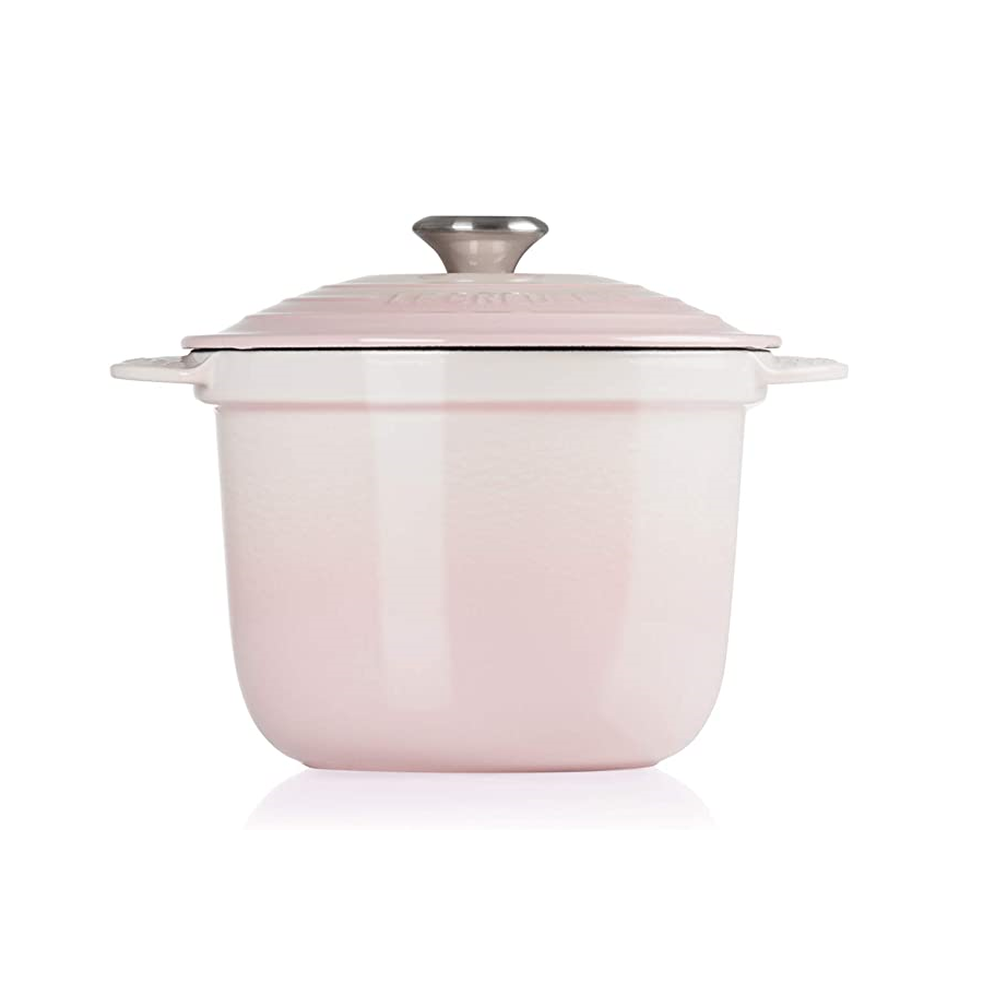 Le Creuset Shell Pink Cast Iron Cocotte Every 18cm Rice Pot With