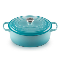 Le Creuset Signature Teal Cast Iron 31cm Oval Casserole