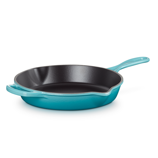 Le Creuset Signature Teal Cast Iron 26cm Round Deep Skillet