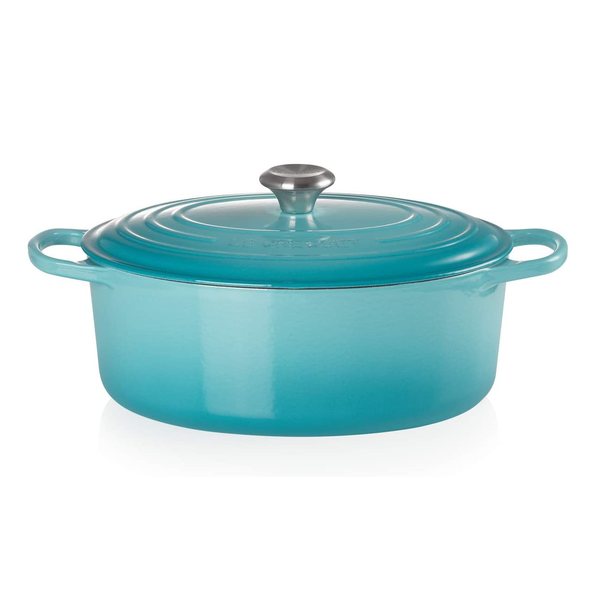 Le Creuset Signature Teal Cast Iron 31cm Oval Casserole