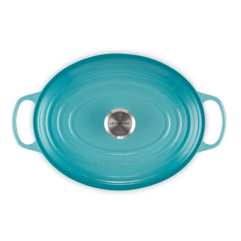 Le Creuset Signature Teal Cast Iron 31cm Oval Casserole