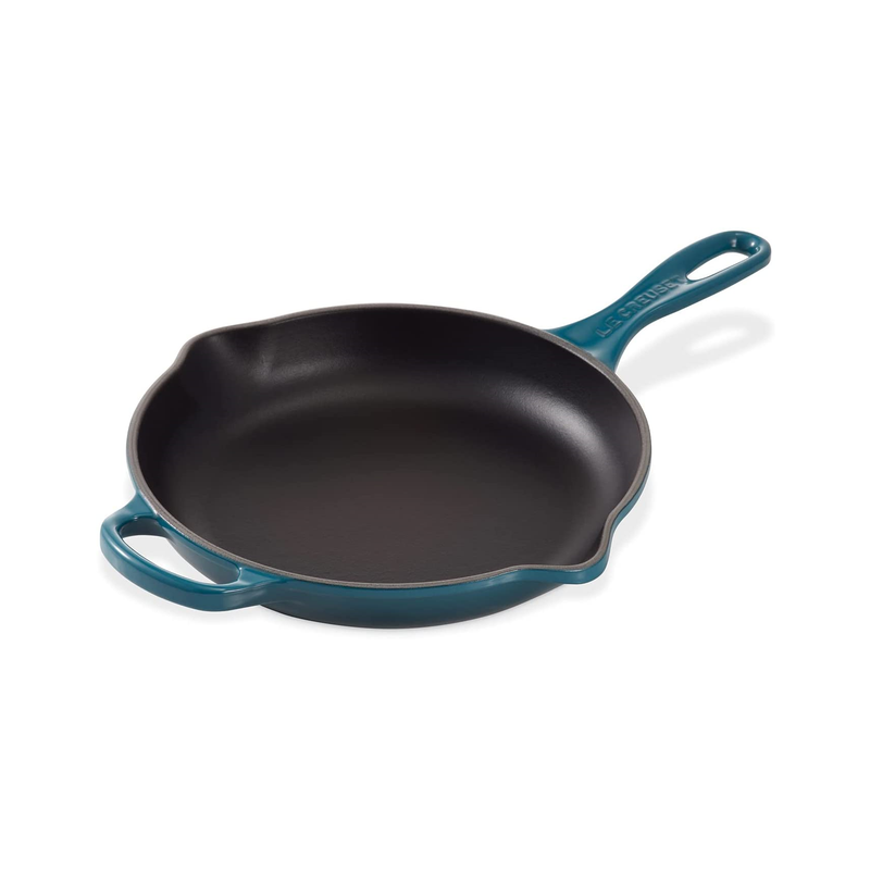 Le Creuset Signature Deep Teal Cast Iron 23cm Round Skillet