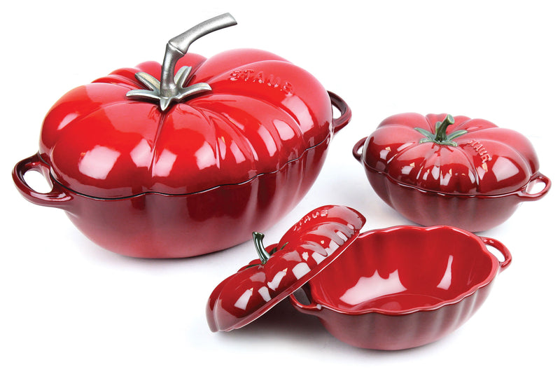 Staub Cast Iron 25cm Tomato Cocotte Cherry Red