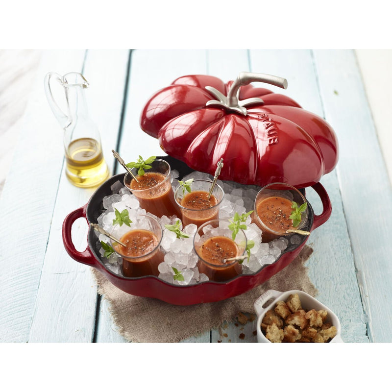 Staub Cast Iron 25cm Tomato Cocotte Cherry Red