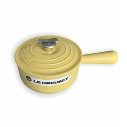 Le Creuset Mimosa Cast Iron 16cm Iron Handle Saucepan Bear Knob