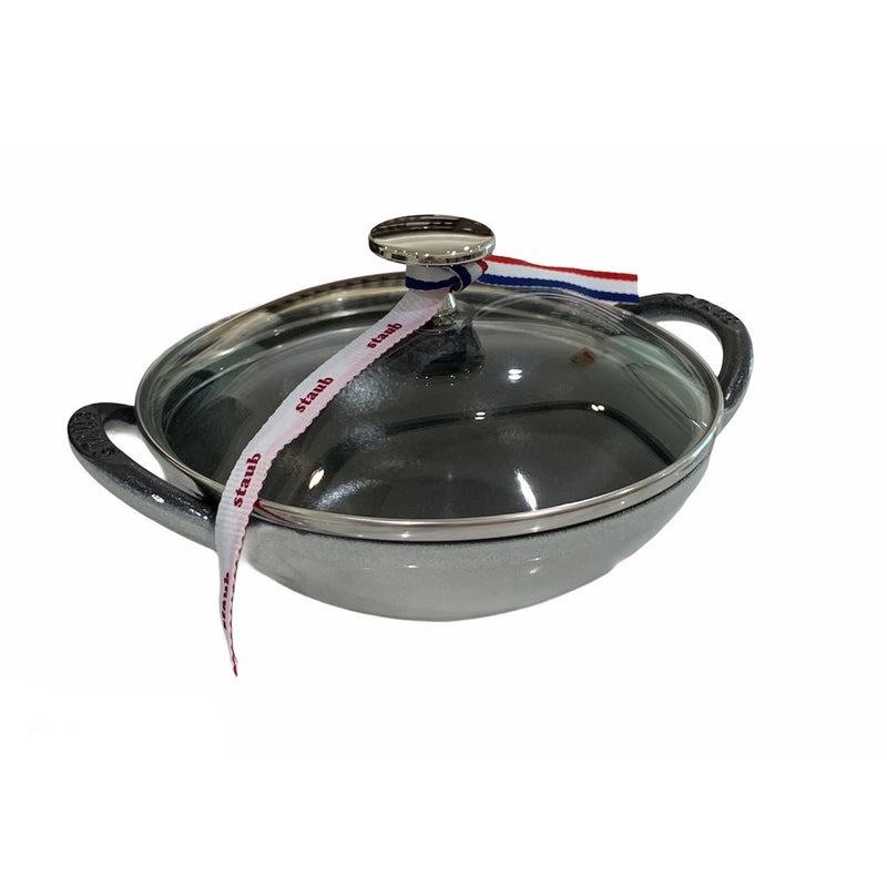 Staub Cast Iron 16cm Baby Wok Graphite Grey