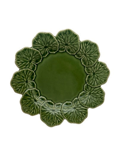 Bordallo Pinheiro Geranium Dinner Plate 27.5cm Green