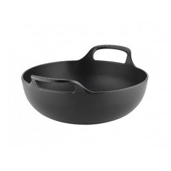 Le Creuset Satin Black Cast Iron 24cm Balti Dish-Queenspree