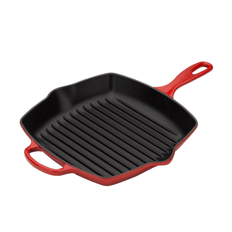 Le Creuset Signature Cerise Cast Iron 26cm Square Grillit-Queenspree