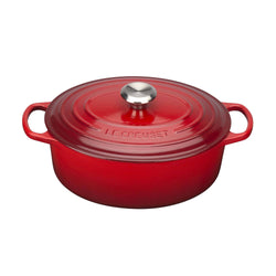 Le Creuset Signature Cerise Cast Iron 29cm Oval Casserole-Queenspree