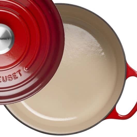 Le Creuset Signature Cerise Cast Iron 30cm Round Casserole-Queenspree