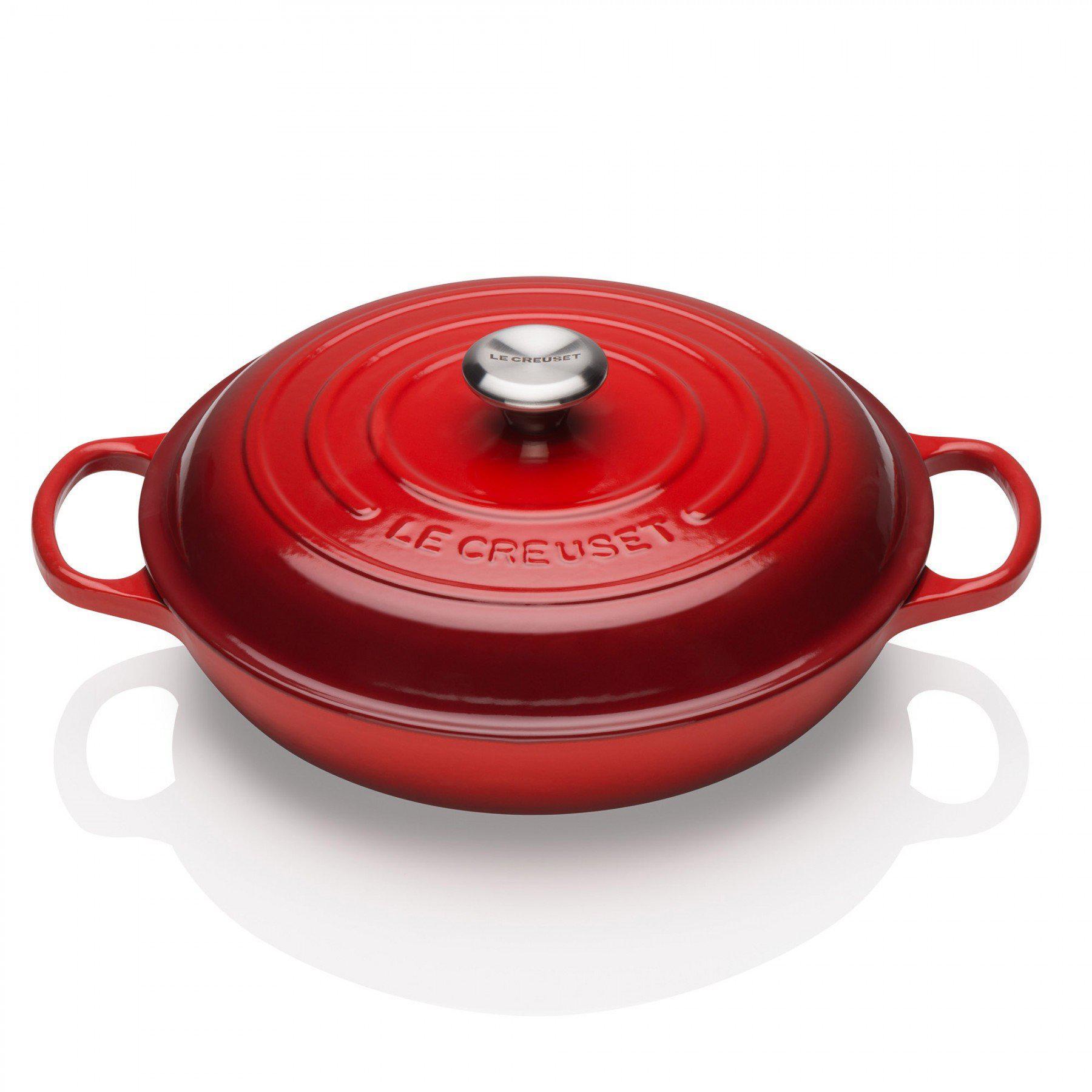 Le Creuset Signature Cerise Cast Iron 30cm Shallow Casserole