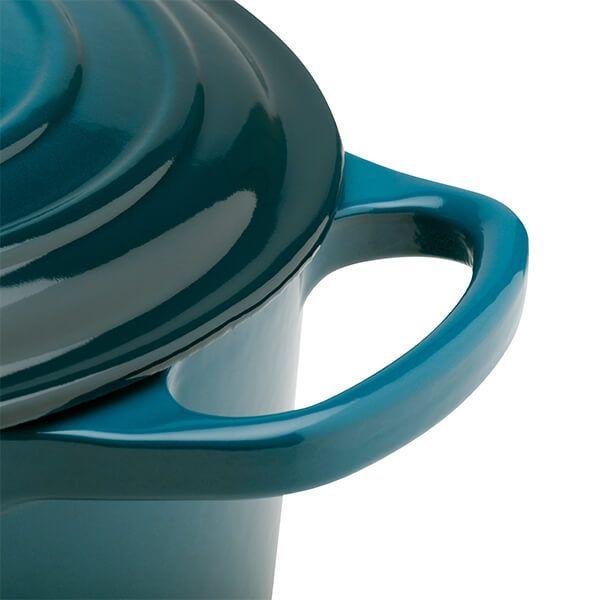 Le Creuset Signature Deep Teal Cast Iron 28cm Round Casserole-Queenspree