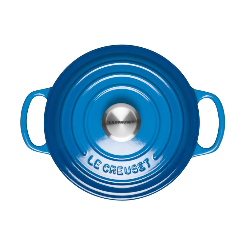 Le Creuset Signature Marseille Blue Cast Iron 18cm Round Casserole-Queenspree