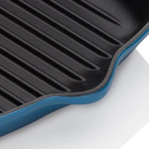 Le Creuset Signature Marseille Blue Cast Iron 26cm Square Grillit-Queenspree