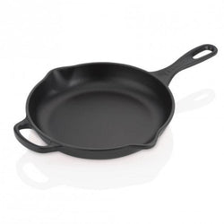 Le Creuset Signature Satin Black Cast Iron 26cm Round Skillet-Queenspree