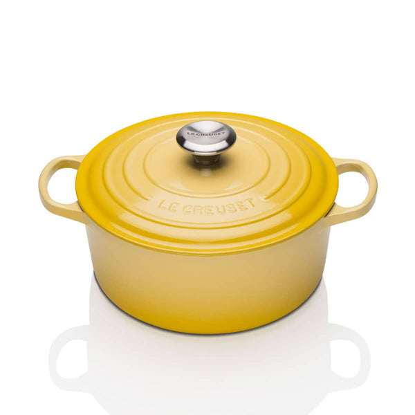 Le Creuset Signature Soleil Cast Iron 24cm Round Casserole-Queenspree