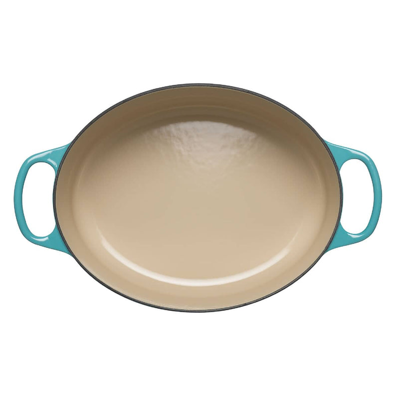 Le Creuset Signature Teal Cast Iron 29cm Oval Casserole-Queenspree