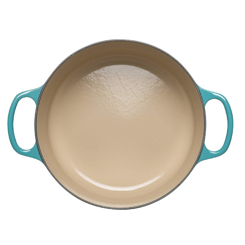 Le Creuset Signature Teal Cast Iron 30cm Shallow Casserole-Queenspree