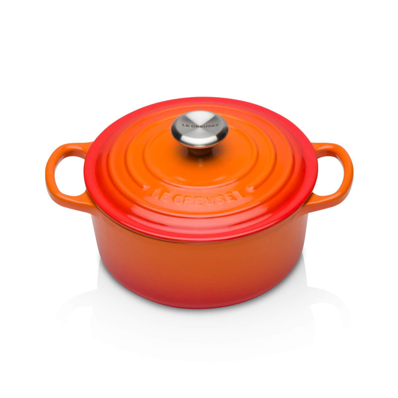 Le Creuset Signature Volcanic Cast Iron 18cm Round Casserole-Queenspree