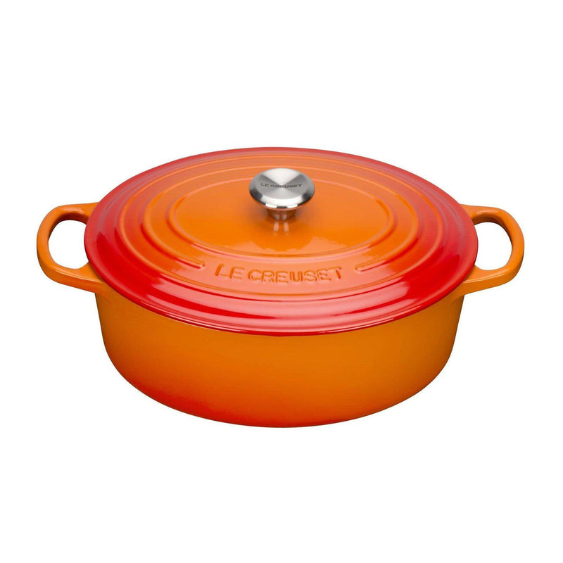 Le Creuset Signature Volcanic Cast Iron 27cm Oval Casserole-Queenspree