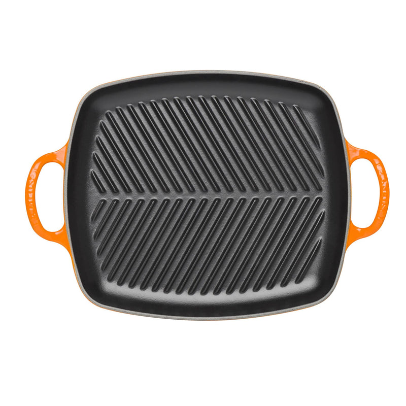 Le Creuset Signature Volcanic Cast Iron 30cm Rectangular Grill-Queenspree