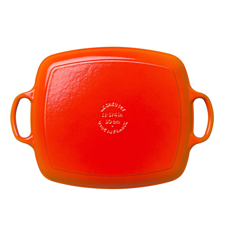 Le Creuset Signature Volcanic Cast Iron 30cm Rectangular Grill-Queenspree