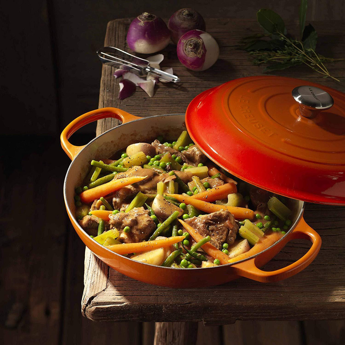 Le Creuset Signature Volcanic Cast Iron 30cm Shallow Casserole