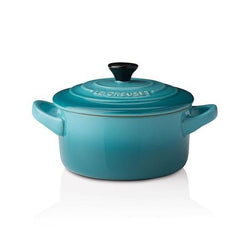 Le Creuset Teal Stoneware Petite Round Casserole-Queenspree