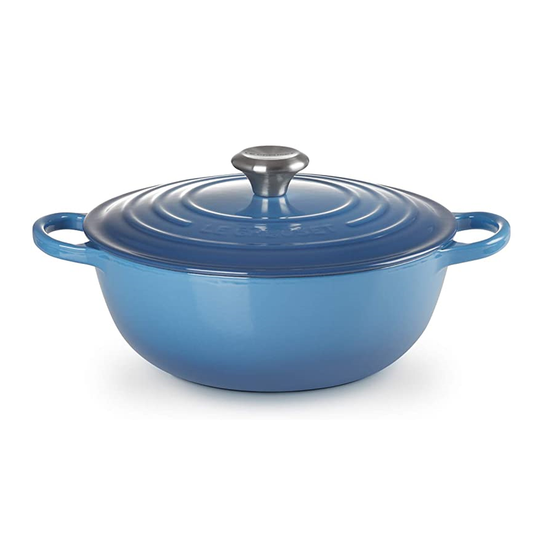 Le Creuset Signature Marseille Blue Cast Iron 26cm Marmite