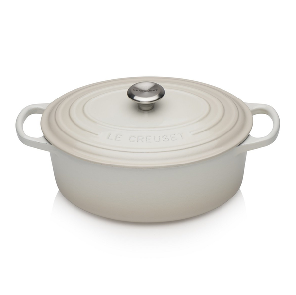 Le Creuset Signature Meringue Cast Iron 27cm Oval Casserole